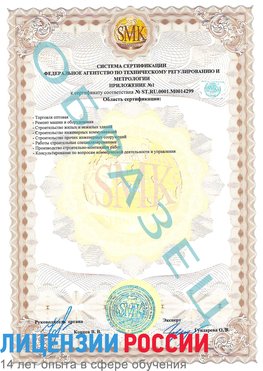 Образец сертификата соответствия (приложение) Мышкин Сертификат ISO 14001